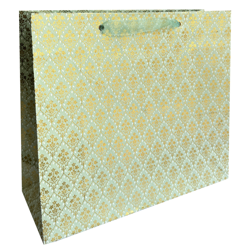 Bag-giftbag-XL-Indian-green-damask
